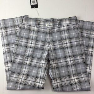 Nike Golf Modern Rise Gray White Plaid Pants 8
